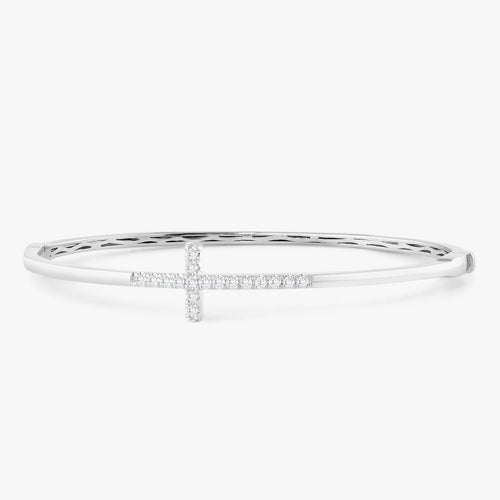 Proverbs Diamond Cross Bangle