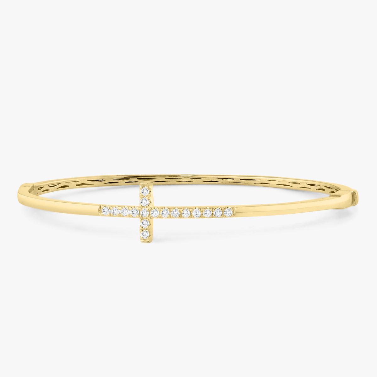 Proverbs Diamond Cross Bangle
