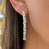 Pruitt Multi Mixed Shape Diamond Hoop Earrings 8.68 ctw and Pruitt Multi Mixed Shape Diamond Hoop Earrings 8.68 ctw