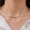 Puffy Bubble Initial Pave Diamond Charm