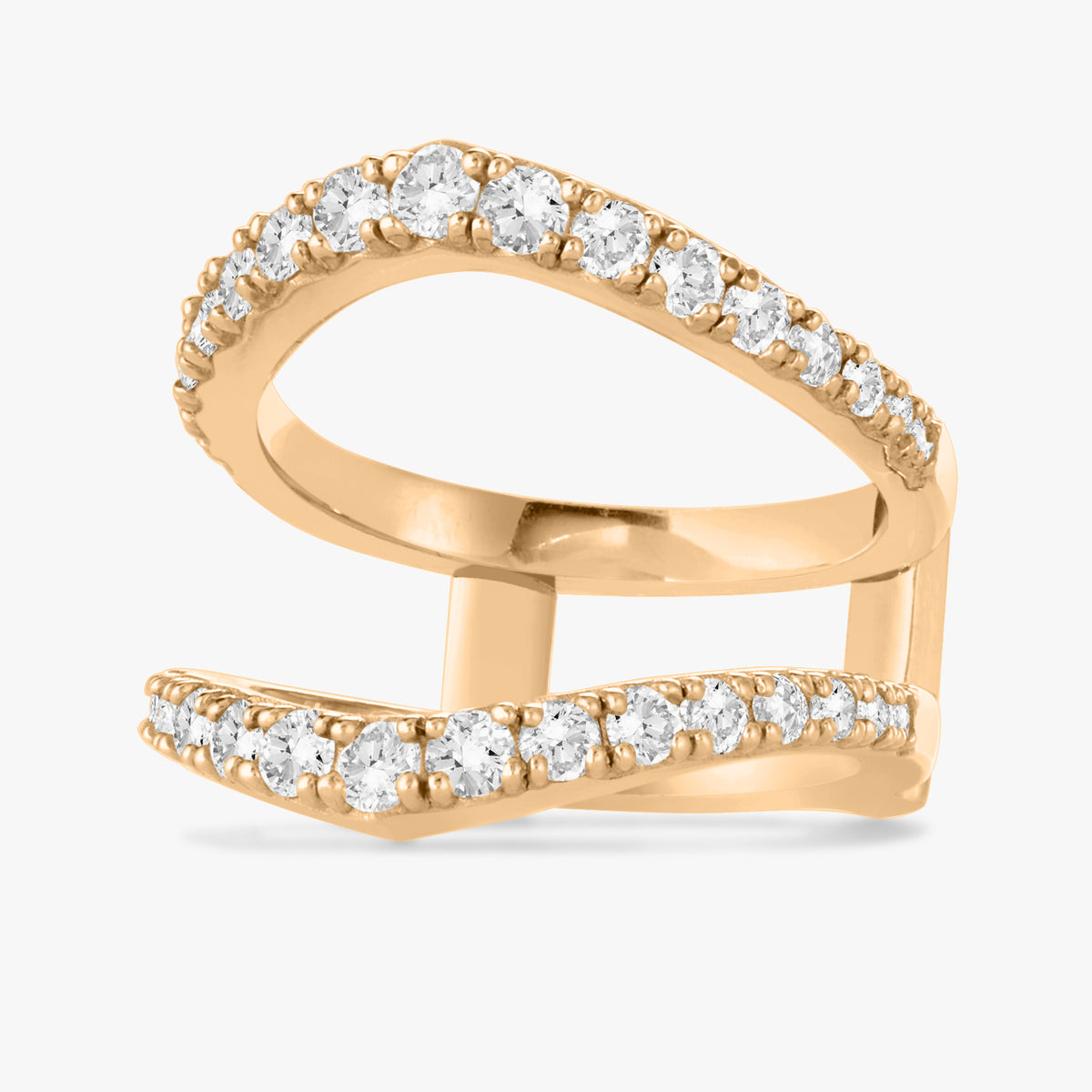 The Mini Cascading RingWraps 1.10 ctw