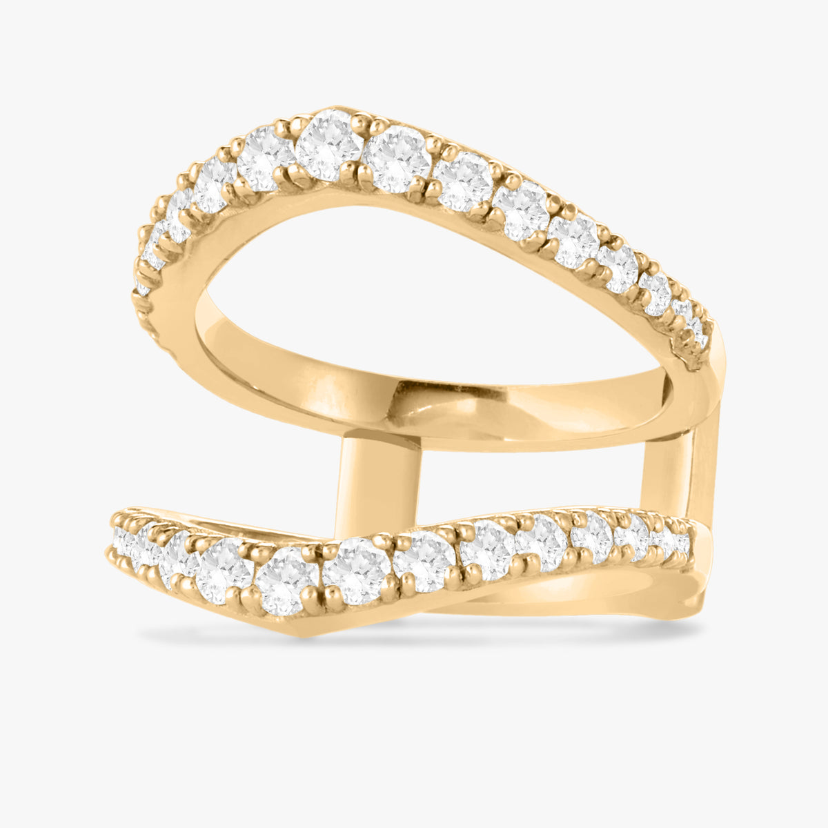 The Mini Cascading RingWraps 1.10 ctw
