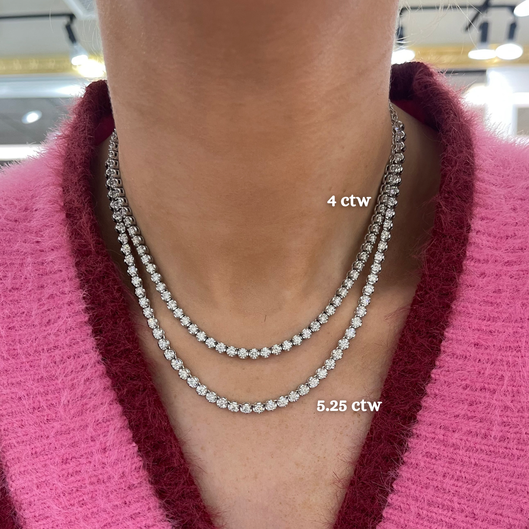 Everleigh Adjustable Diamond Tennis Collar Necklace