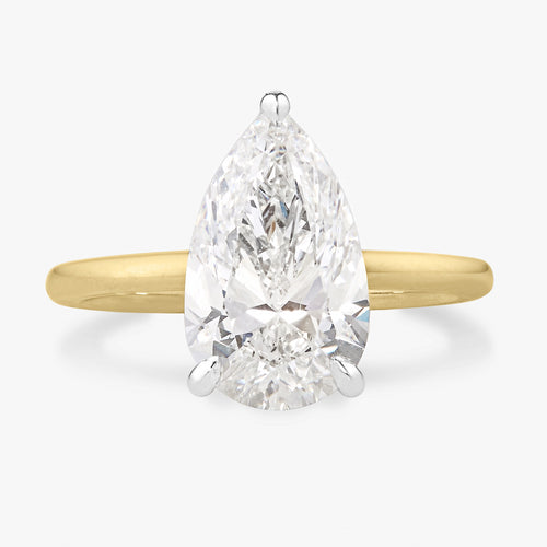 3.50 Pear Lab Grown Diamond in a Solitaire
