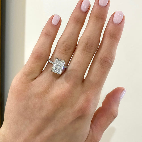 Solitaire with Pavé Band