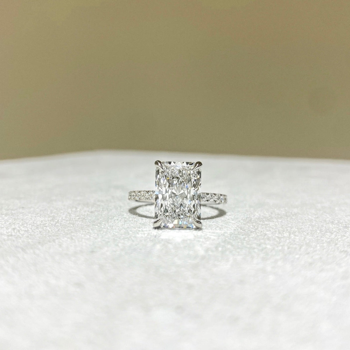 Solitaire with Pavé Band