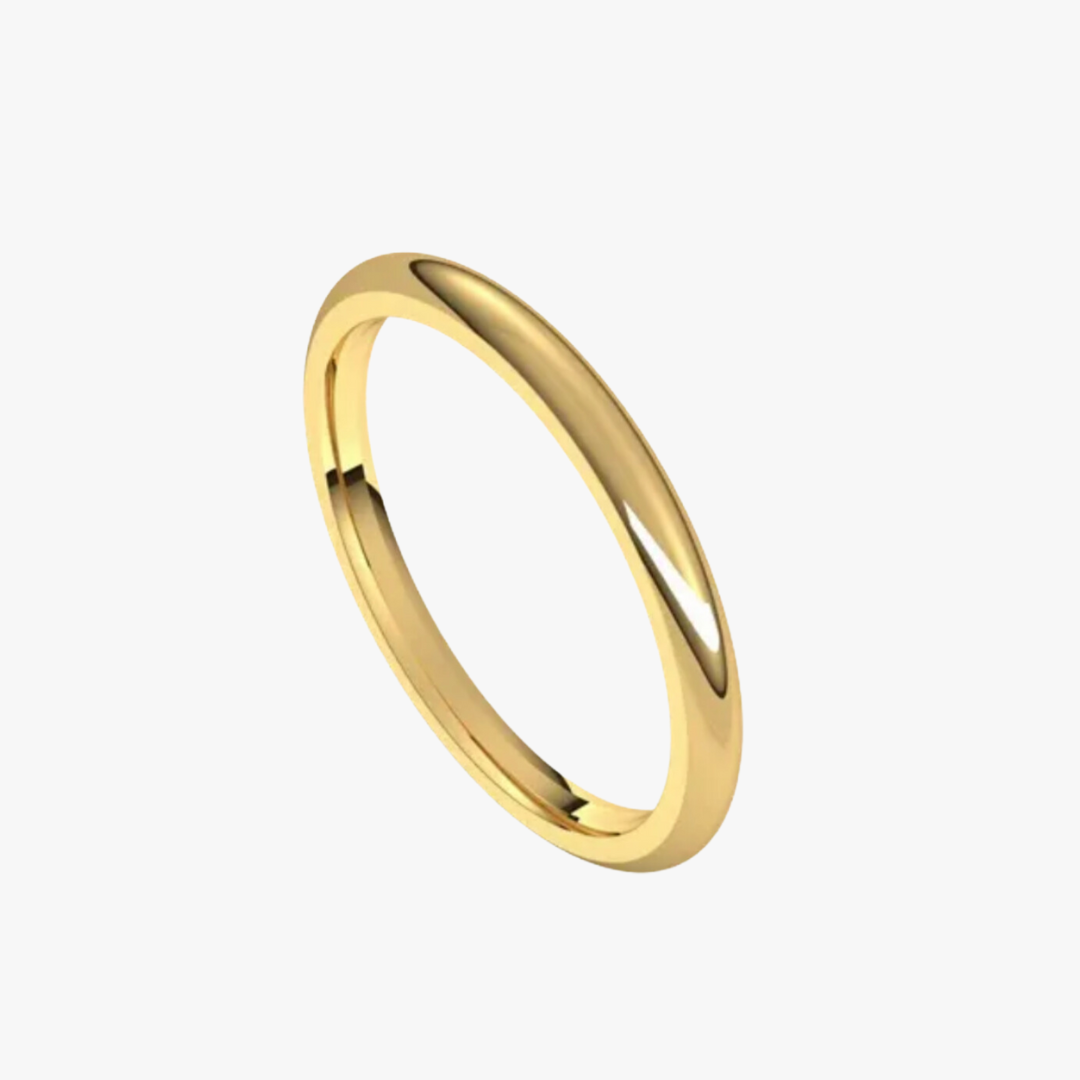 2mm Gold Stacking Spacer Band