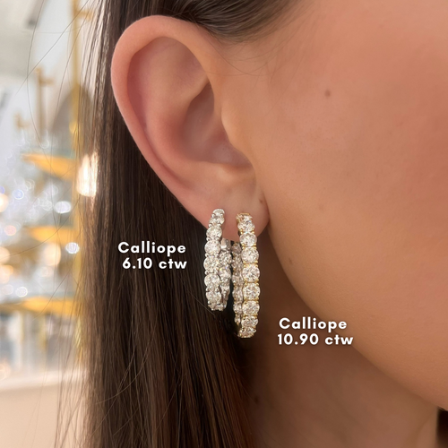 Calliope Diamond Hoop Earrings