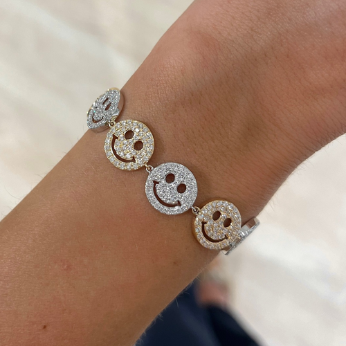 Drew Smiley Pave Diamond Bracelet 4.80 ctw