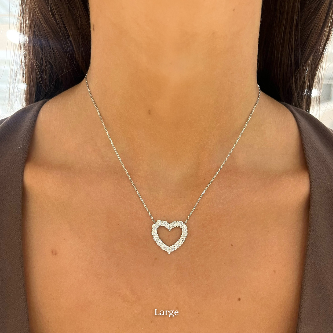 Georgie Diamond Heart Necklace