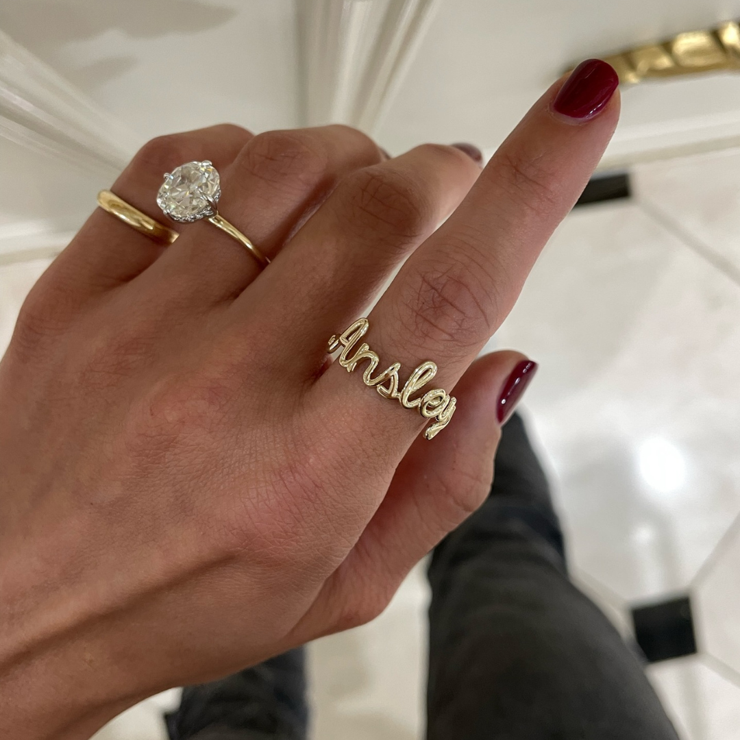 Custom name 2025 jewelry rings