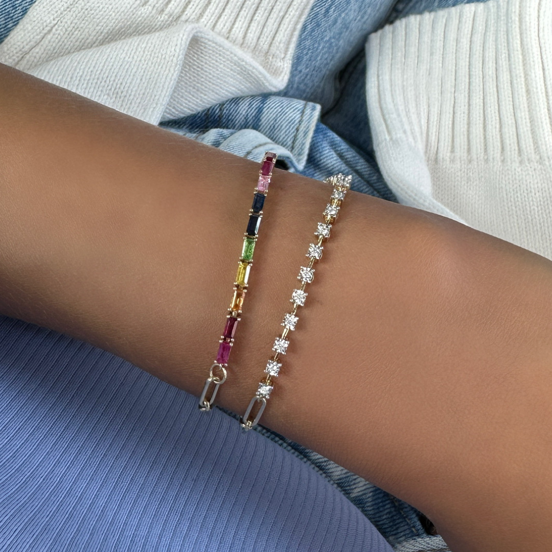 Best of Both Diamond & Paperclip Bracelet