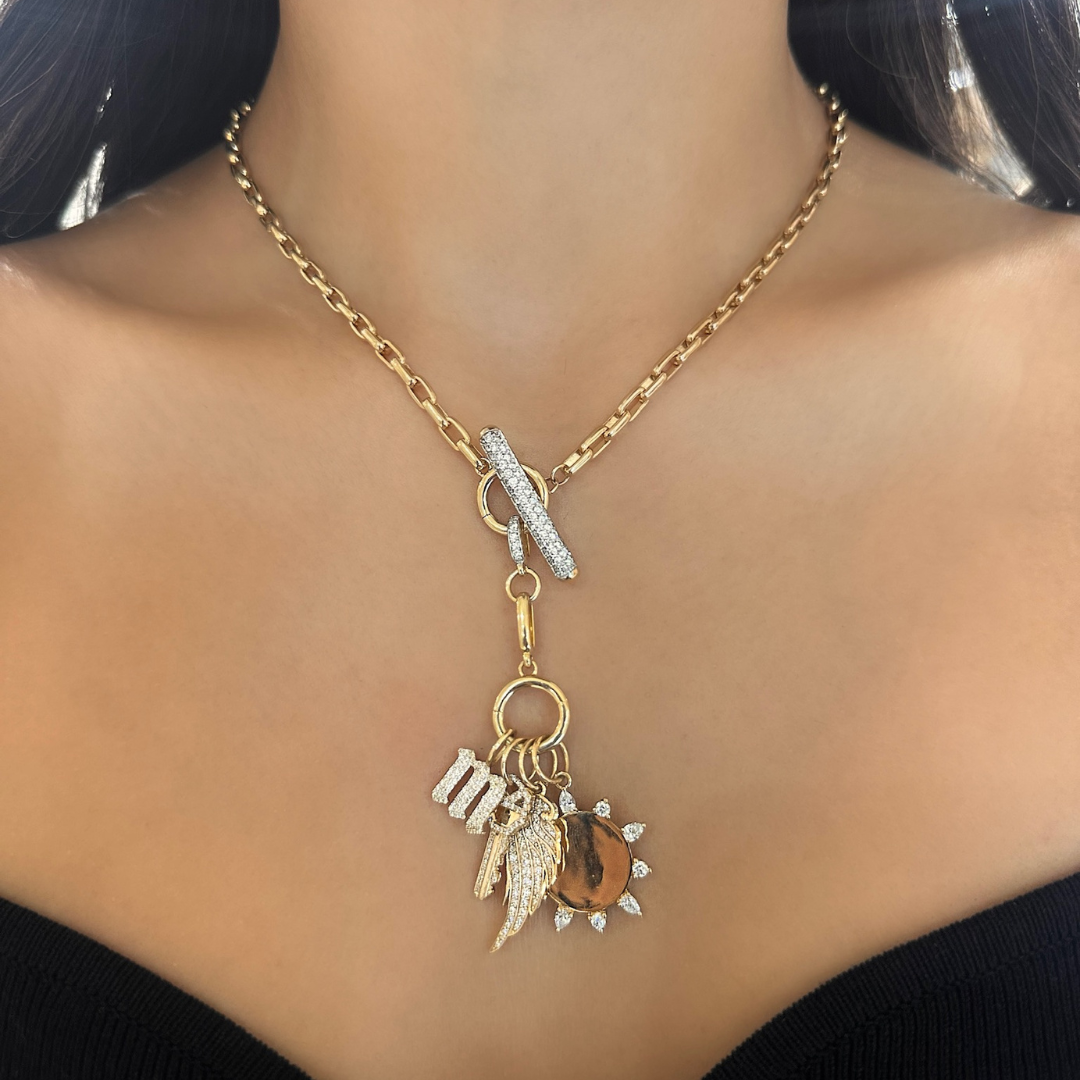 Angel Wing Diamond Charm