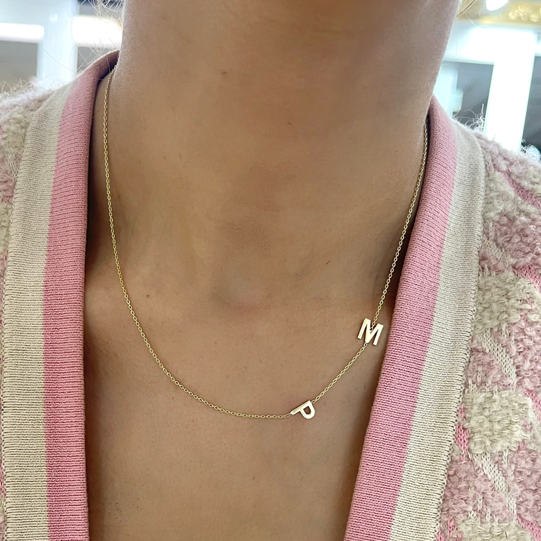 Custom Gold Initial Necklace – RW Fine Jewelry