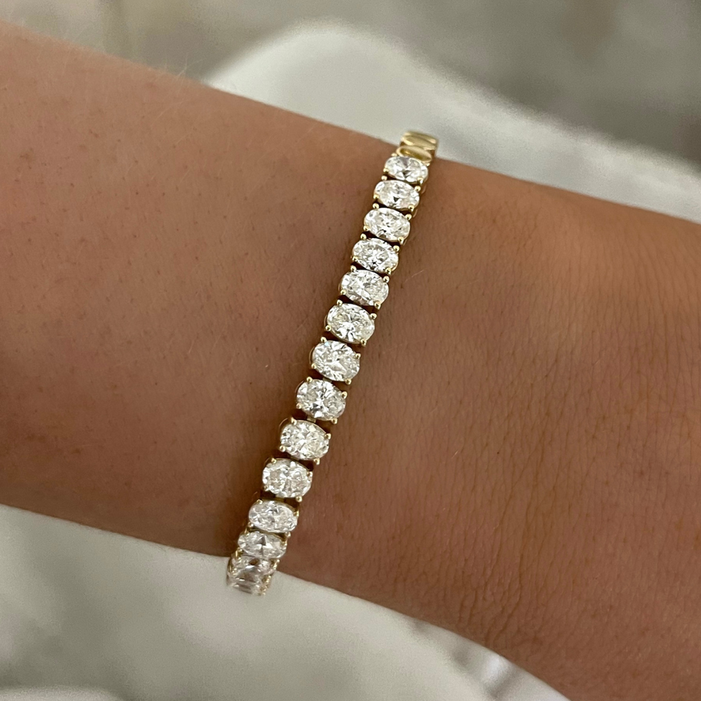 Orella Oval Diamond Tennis Bracelet 3.84 ctw RW Fine Jewelry