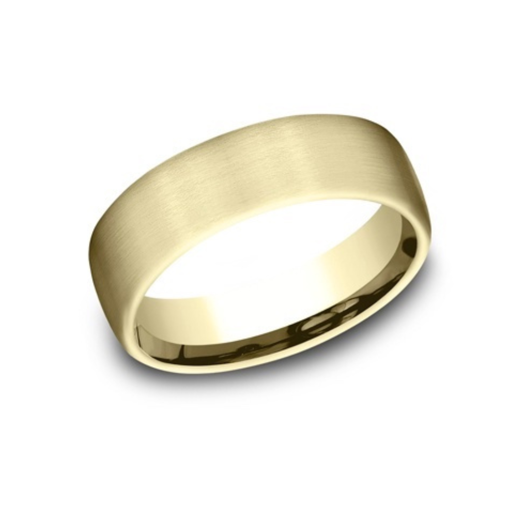 Satin Finish Comfort-Fit Wedding Band – RWFJ - Main Image