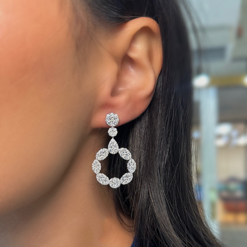 Adeline Diamond Dangle Earrings 4.43 ctw