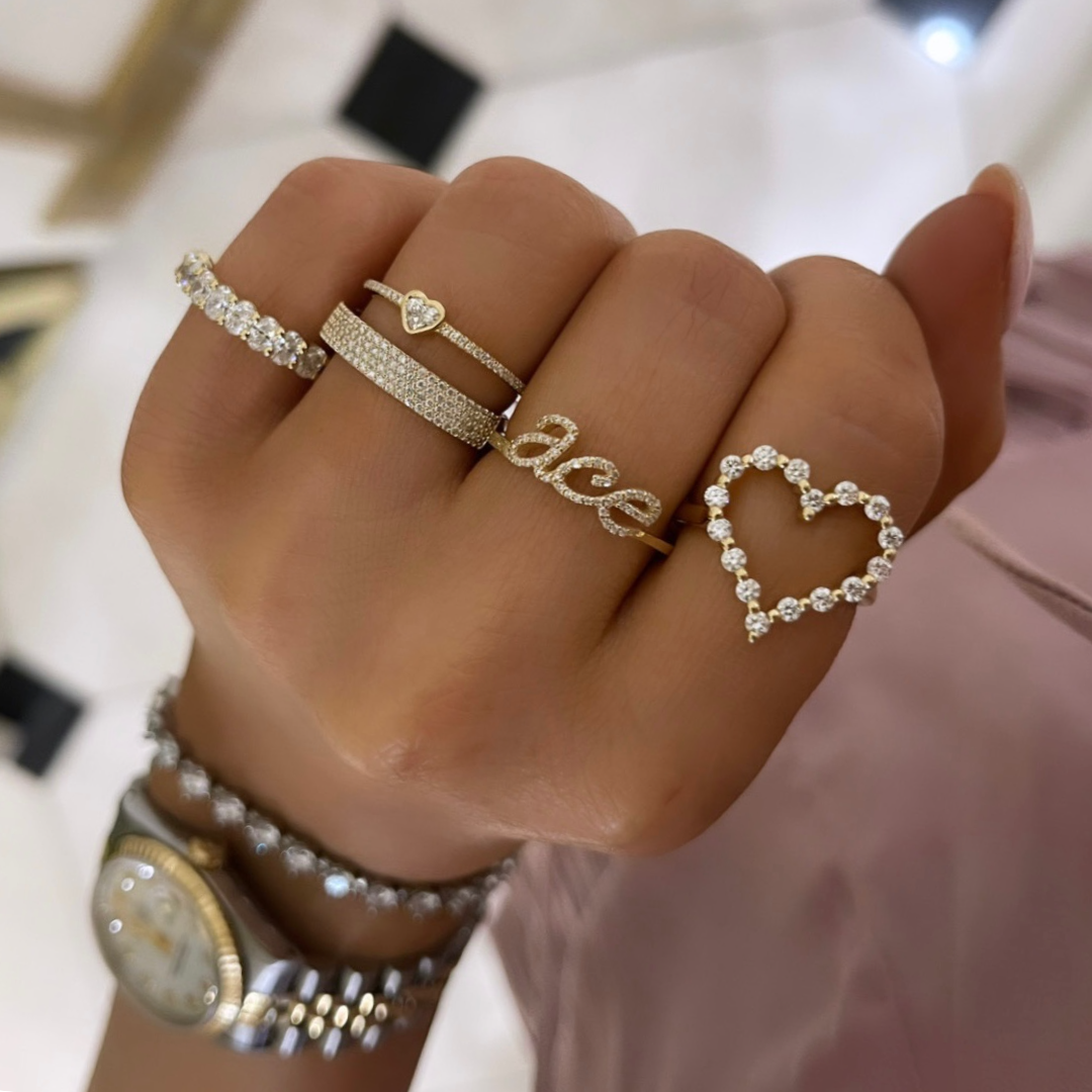 Custom script ring deals