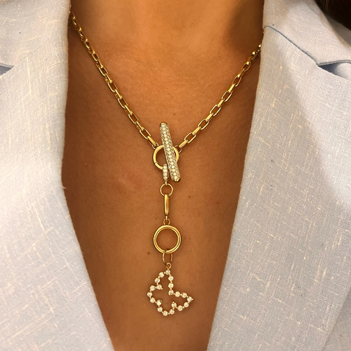 Little Posie Charlie Cloud® Floating Diamond Butterfly Charm 0.70 ctw