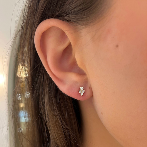 Malina Cluster Stud Earrings