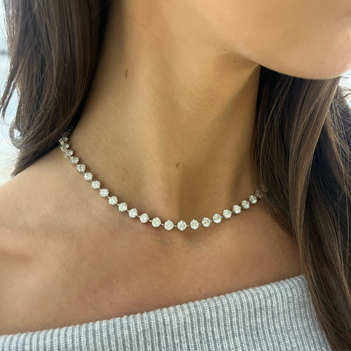 Mamas Charlie Cloud® Diamond Tennis Necklace 25.25 ctw