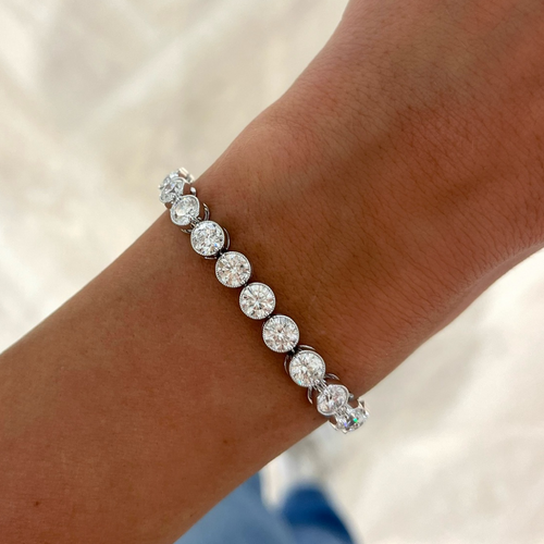 Mama's Milgrain Tennis Bracelet 14.60 ctw.