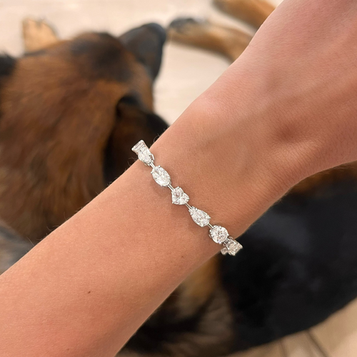 Mayci Multi-Shape Diamond Tennis Bracelet 13.78 ctw