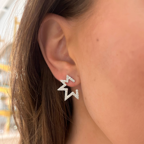Pow! Pow! Diamond Stud Earrings 1.38 ctw
