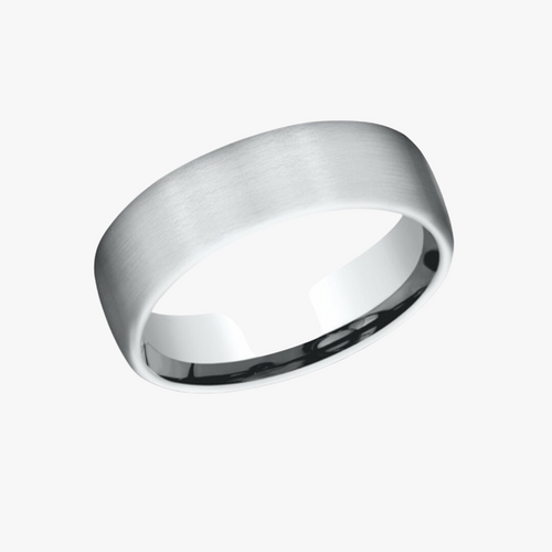 Satin Finish Comfort-Fit Wedding Band 6.5mm