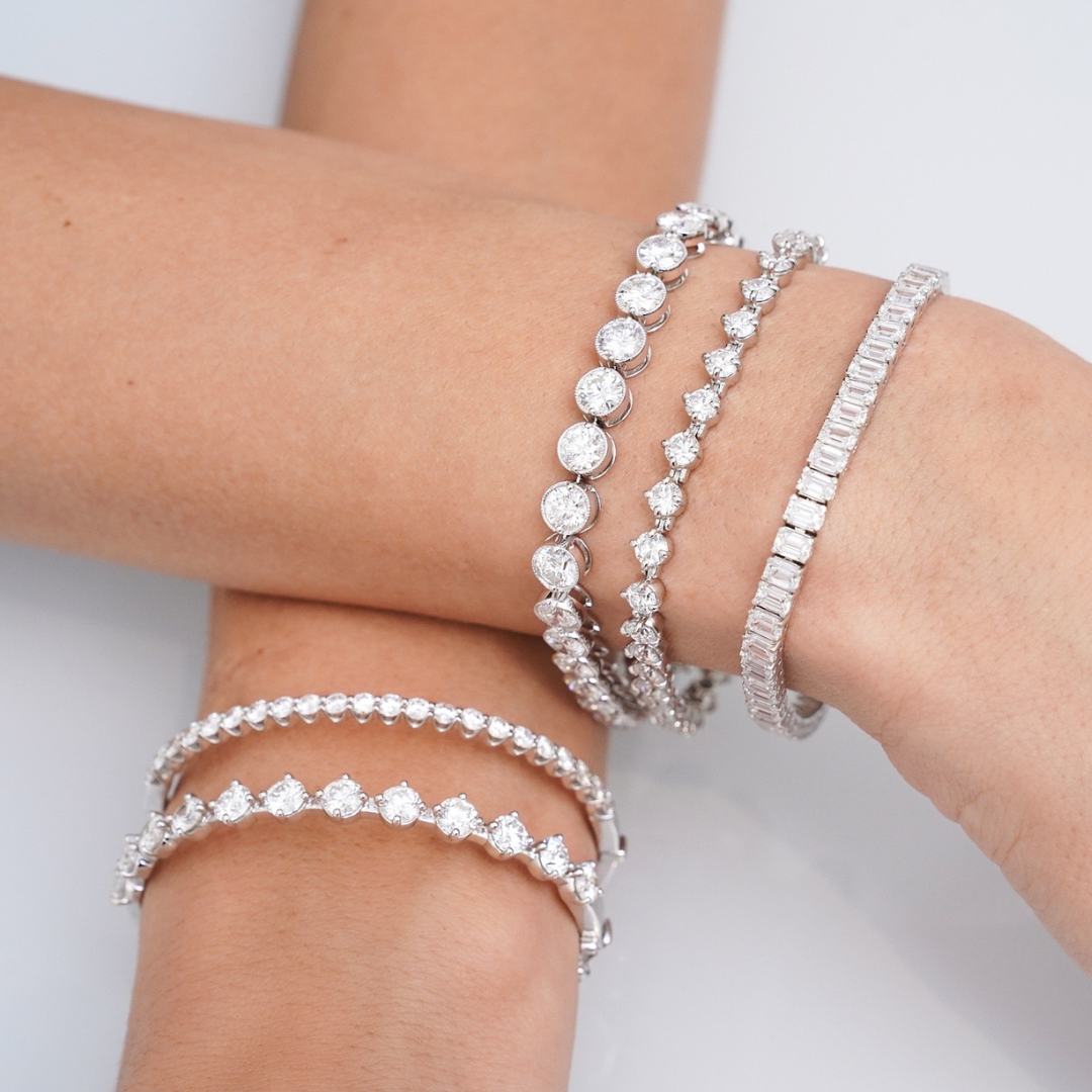 Georgie Diamond Bangle Bracelets