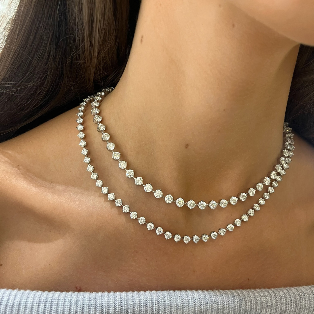Mamas Charlie Cloud® Diamond Tennis Necklace 25.25 ctw