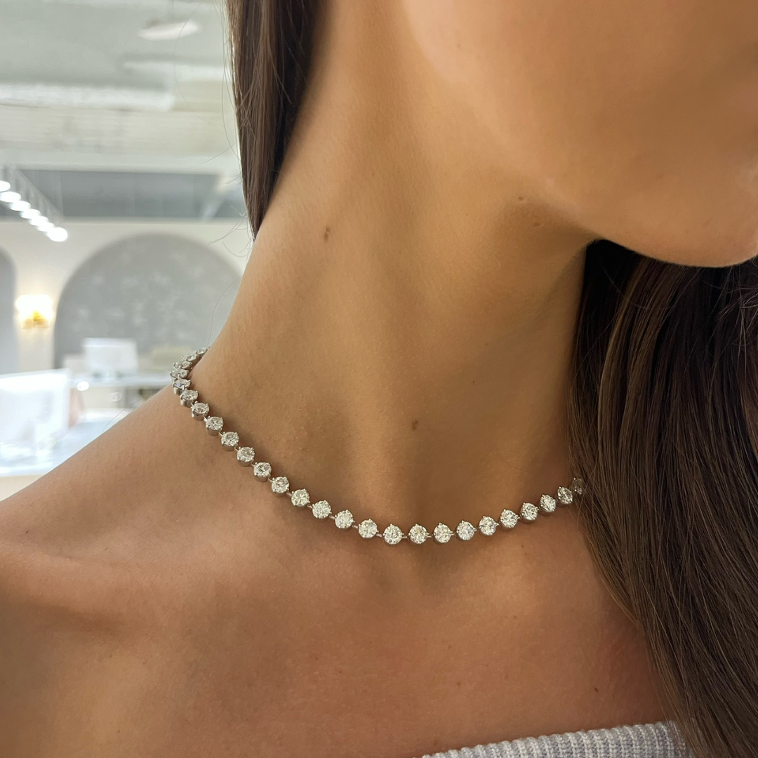 Mamas Charlie Cloud® Diamond Tennis Necklace 25.25 ctw