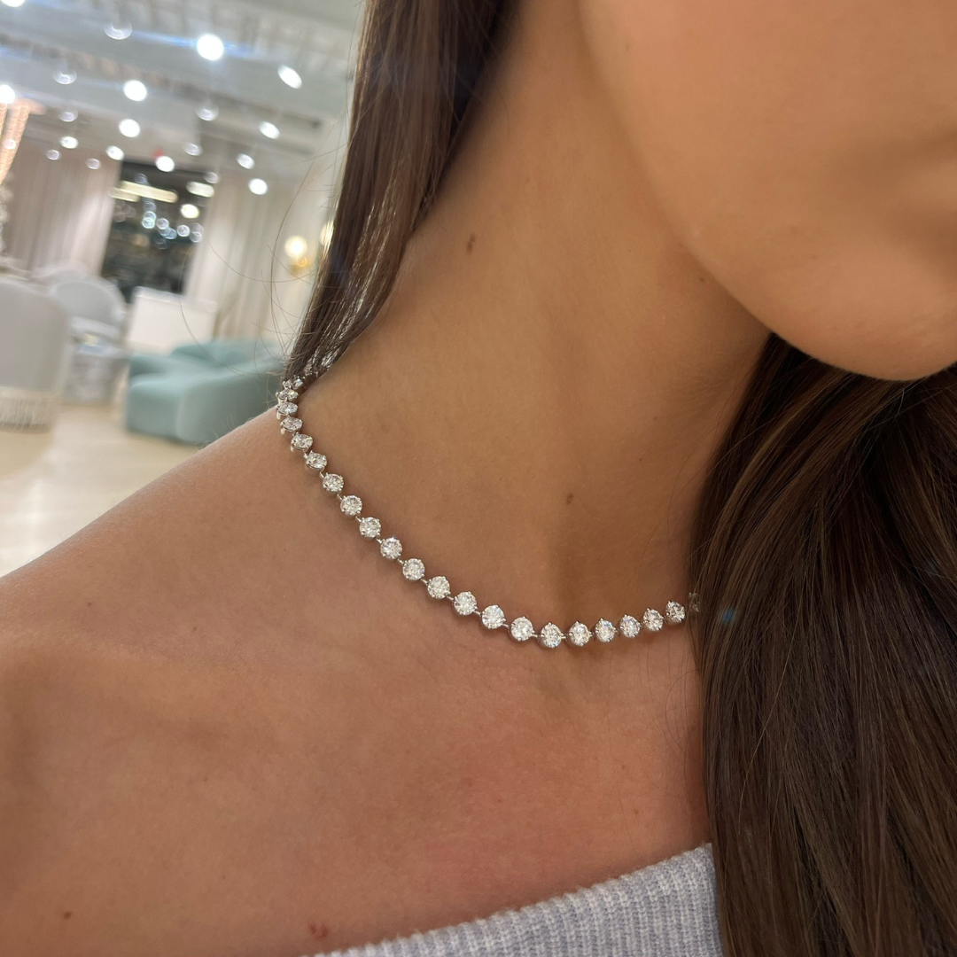 Mamas Charlie Cloud® Diamond Tennis Necklace 25.25 ctw