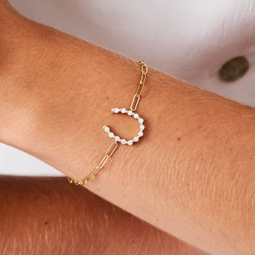 Charlie Cloud®  Yg horseshoe bracelet