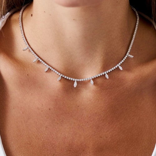 Jori Marquise Illusion Diamond Necklace 7.23 ctw
