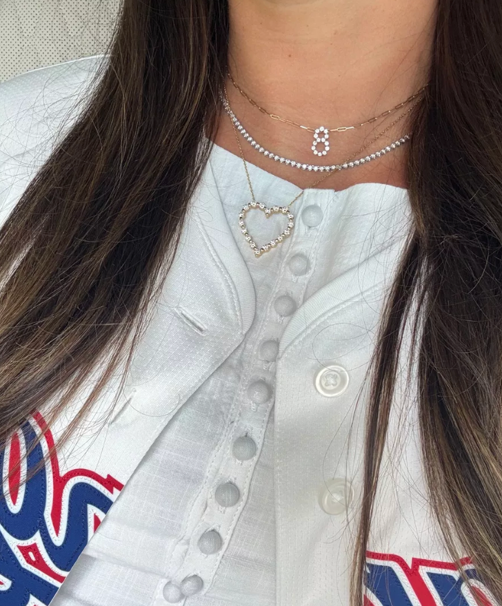 Charlie Cloud® Floating Diamond Number Necklaces
