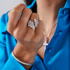 Marea Marquise Four Row Crossover Ring 4.83 ctw