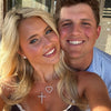 midi Charlie Cloud®  heart necklace and gracie scalloped cross necklace
