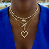 Puffy Bubble Initial Pave Diamond Charm
kessler diamond tennis necklace , Mama's Charlie Cloud® Floating Diamond Heart Necklace 3.84 ctw, Magdala Mini Gold & Diamond Cross Charm
Rectangle Rolo Chain With Diamond Toggle & Removable Laria