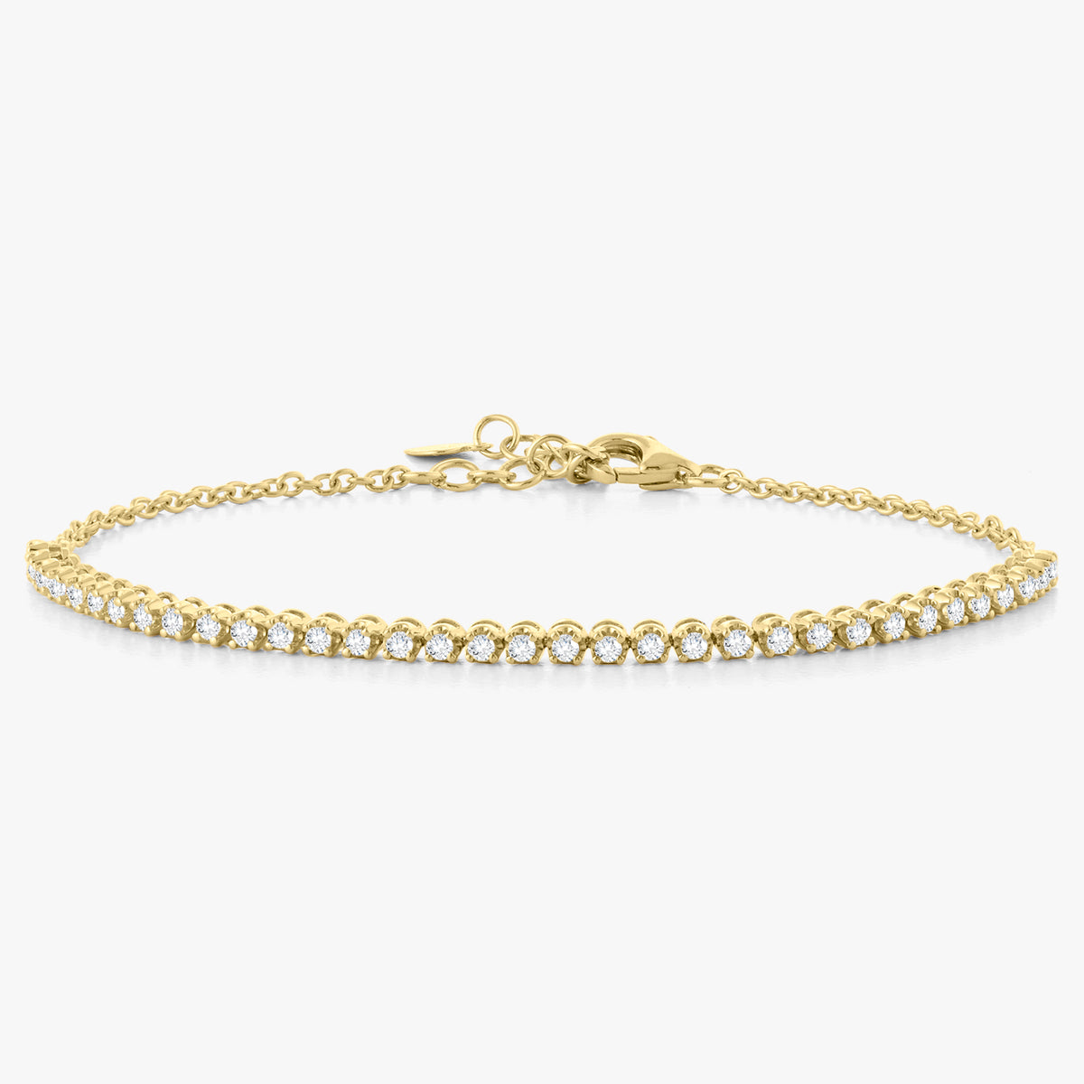 Reed Dainty Floating Halfway Diamond Chain Bracelet 0.54 ctw