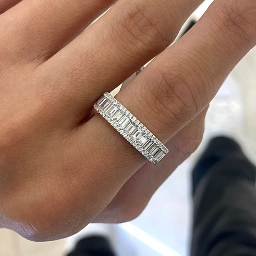 Baby Gianna Baguette Diamond Ring