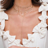 Rosalia Diamonds By The Yard Lariat Necklace, Tinx Dangle Diamond Adjustable Choker/Collar Necklace 2.66 ctw