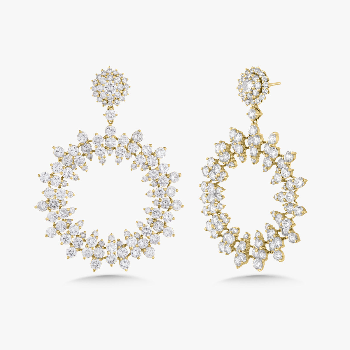 Marseille Diamond Burst Earrings 15.50 ctw