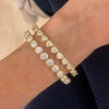 Round Diamond Bezel Bangle Bracelet 6.05 ctw