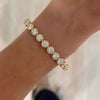 Round Diamond Bezel Bangle Bracelet 6.05 ctw