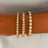 Round Diamond Bezel Bangle Bracelet 6.05 ctw, Mini Round Diamond Bezel Bangle Bracelet 2.50 ctw, Sideways Heart Shaped Diamond Bezel Bangle Bracelet 4.10 ctw