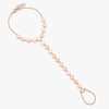Round Gold Disk Hand Chain Bracelet
