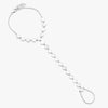Round Gold Disk Hand Chain Bracelet
