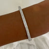 Rounded two row bangle