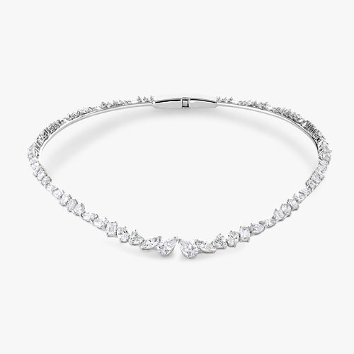 Rowen Multi Mixed Shape Diamond Necklace Cuff 17.47 ctw